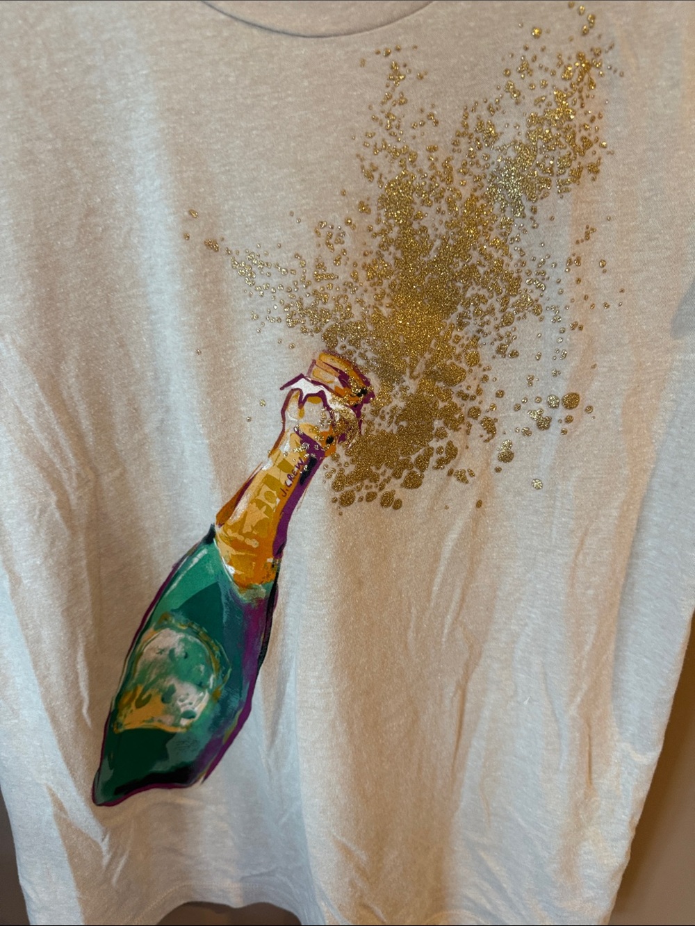 J. Crew Champagne/New Year’s Collector Tee in Tan - Picture 3 of 4